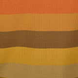 1960s Cropped Sweater with Gold and Orange Stripes