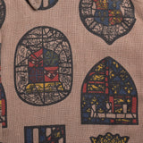 1950s Mens Deadstock Shirt with Novelty Stained Glass Print
