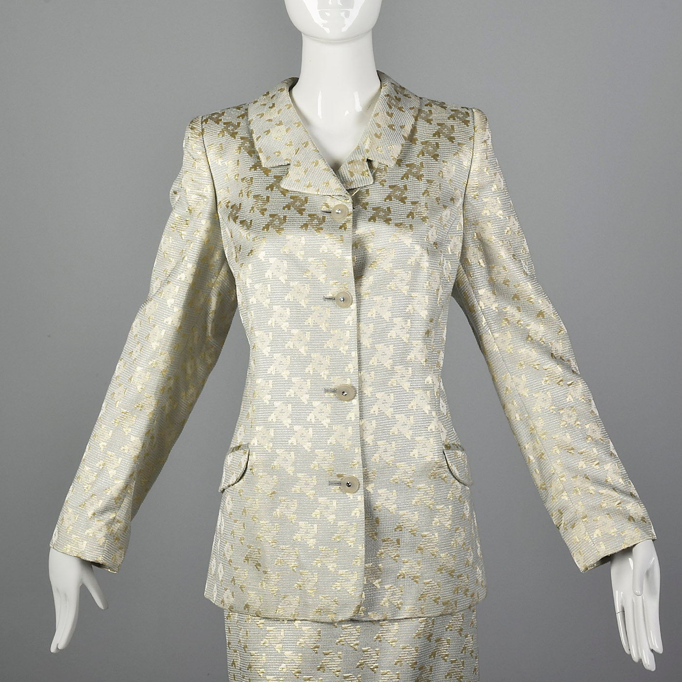 1990s Mary McFadden Collection Wedding Suit