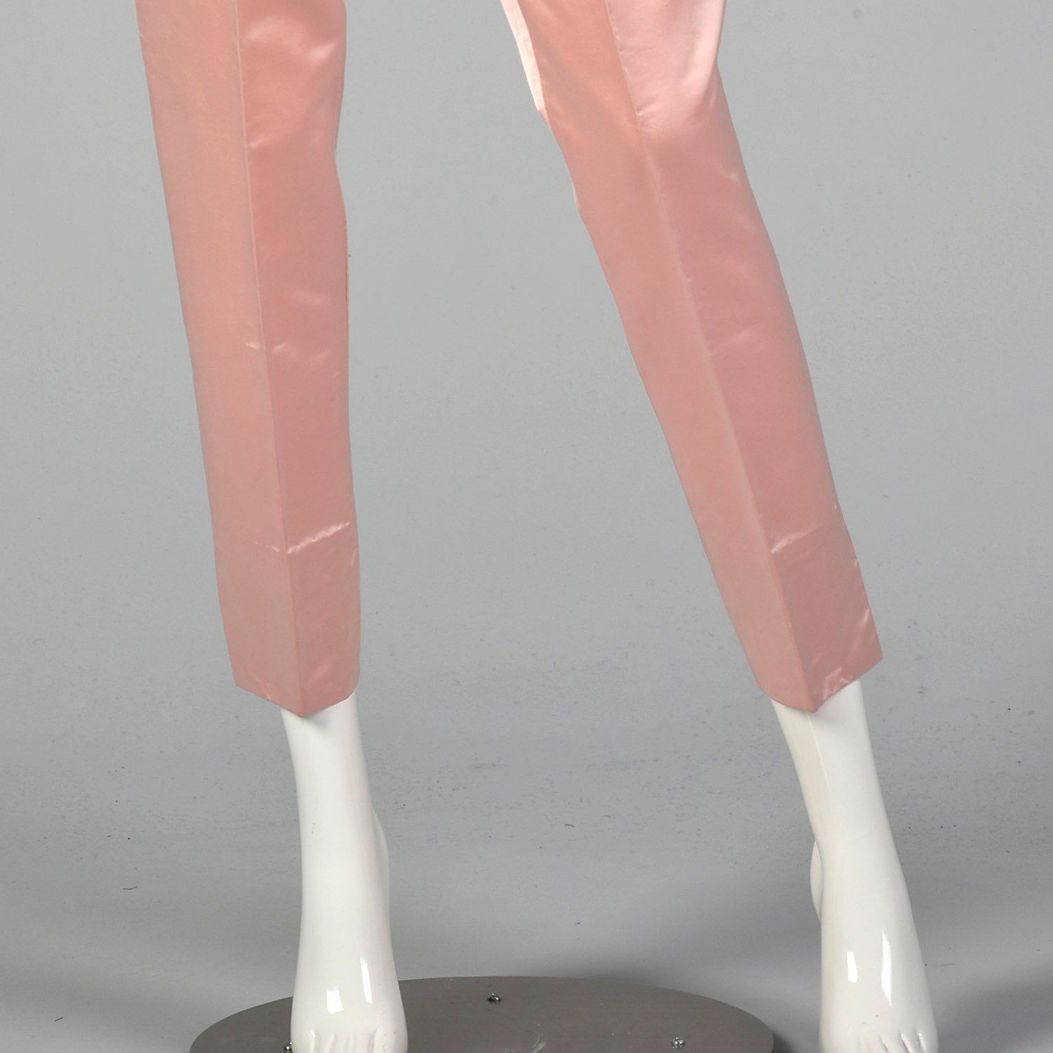 Dynasty 1960s Pink Silk Wrap Jacket and Cigarette Pant Set