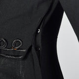 1930s Black Dress with Illusion Jacket
