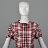 1960s Dress Set in Red and Navy Plaid