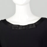 Small Late 1950s-Early 1960s Black Wiggle Dress