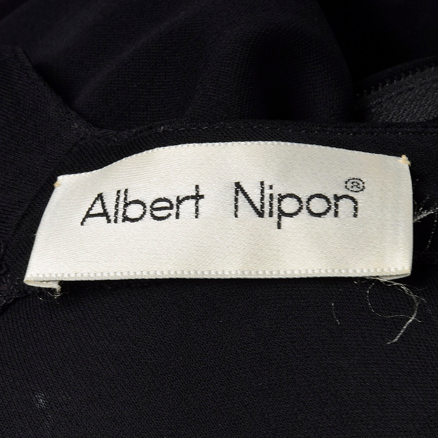 1980s Albert Nipon Black Dress