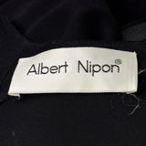 1980s Albert Nipon Black Dress