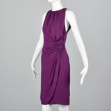 1990s Moschino Purple Silk Dress