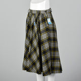 1950s Deadstock Plaid Fit and Flare Skirt
