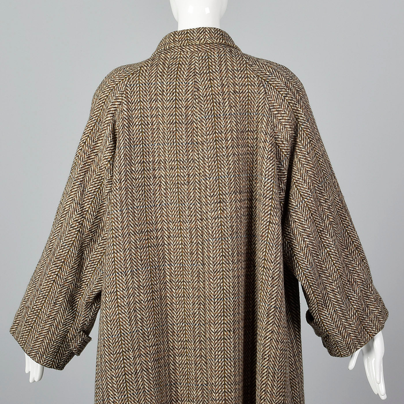 1980s Oversized Tweed Overcoat