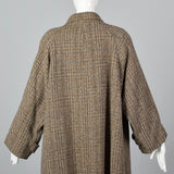 1980s Oversized Tweed Overcoat