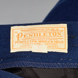 XS 1940s Pendleton Navy Blue Skirt