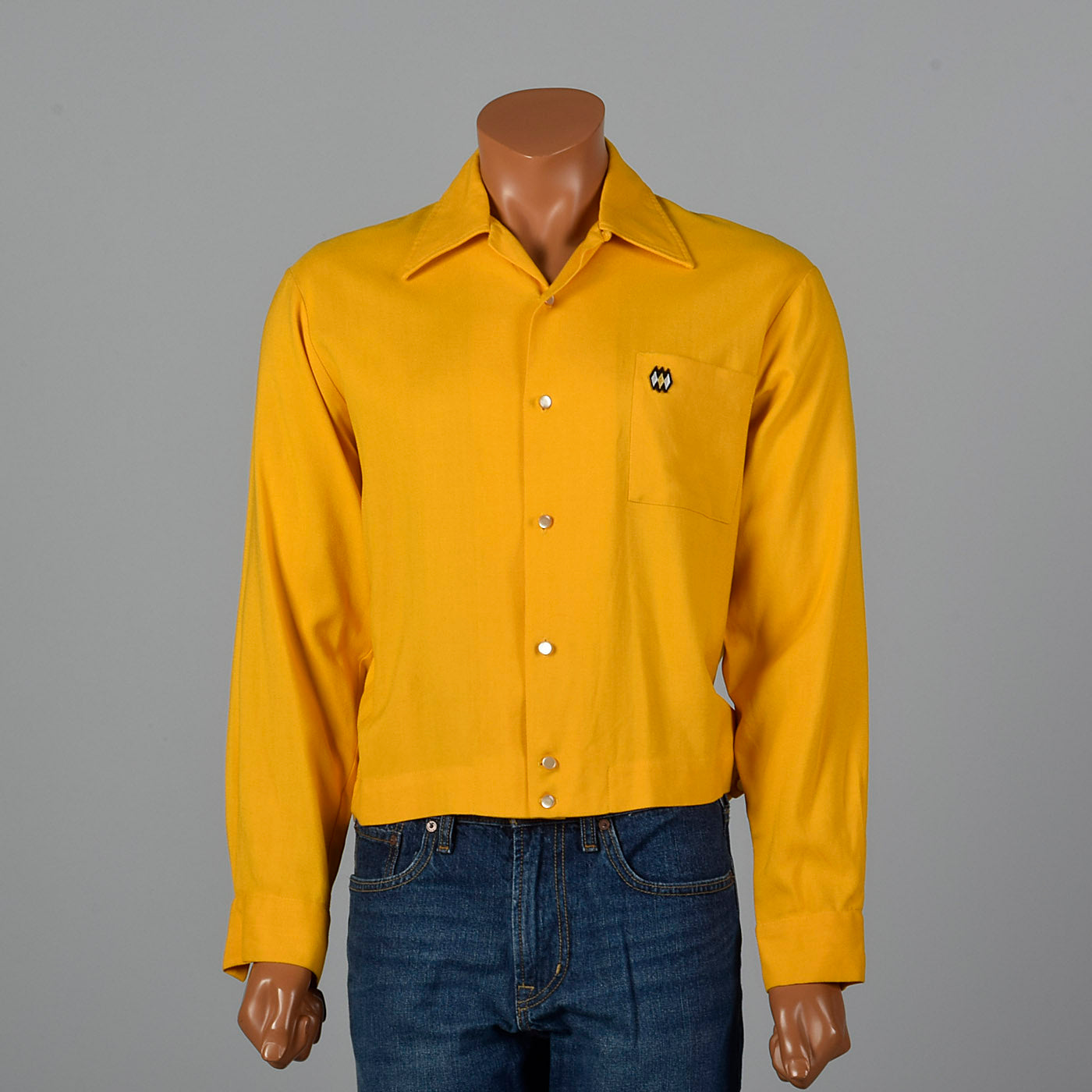 1950s Gold Long Sleeve Shirt