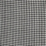 1960s Men's Mod Two Piece Suit in Black &  White Houndstooth with Red Lining