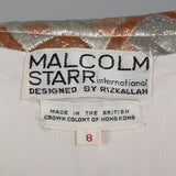 1970s Malcolm Starr Metallic Brocade Jumpsuit
