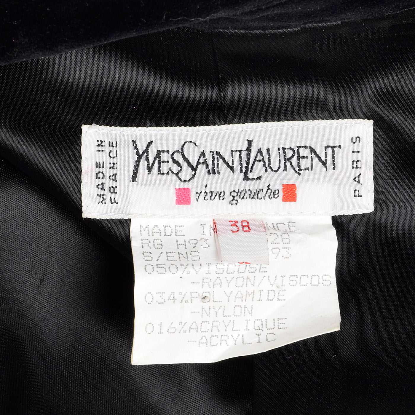 Yves Saint Laurent Rive Gauche Black & Fuchsia Striped Corduroy Skirt Suit