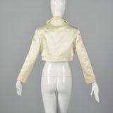 Small Ivory 1970s Cropped Jacket