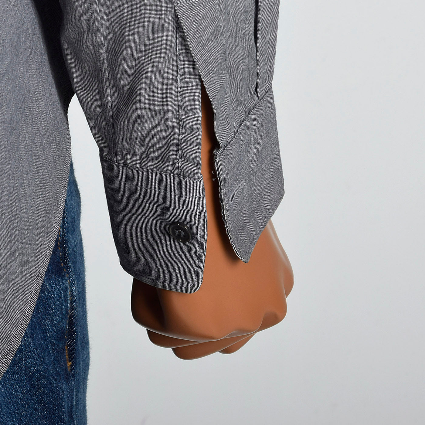 2000s Comme des Garcons SHIRT Patchwork Swing Button Down