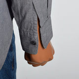 2000s Comme des Garcons SHIRT Patchwork Swing Button Down