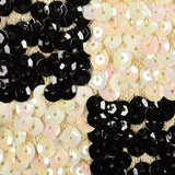 Small-Medium 1960s Black & White Sequin Top