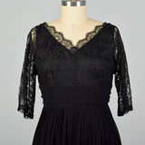 XXL 1950s Lace and Chiffon Dress