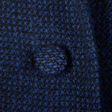 1950s Blue and Black Plaid Blazer