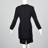 1980s Valentino Miss V Black Dress