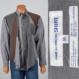 2000s Comme des Garcons SHIRT Patchwork Swing Button Down