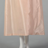 1960s Pale Pink Evening Gown with Beaded Bodice