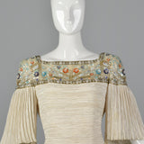 1980s Mary McFadden Dress with Beaded Neckline