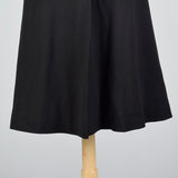 1940s Classic Black Princess Coat