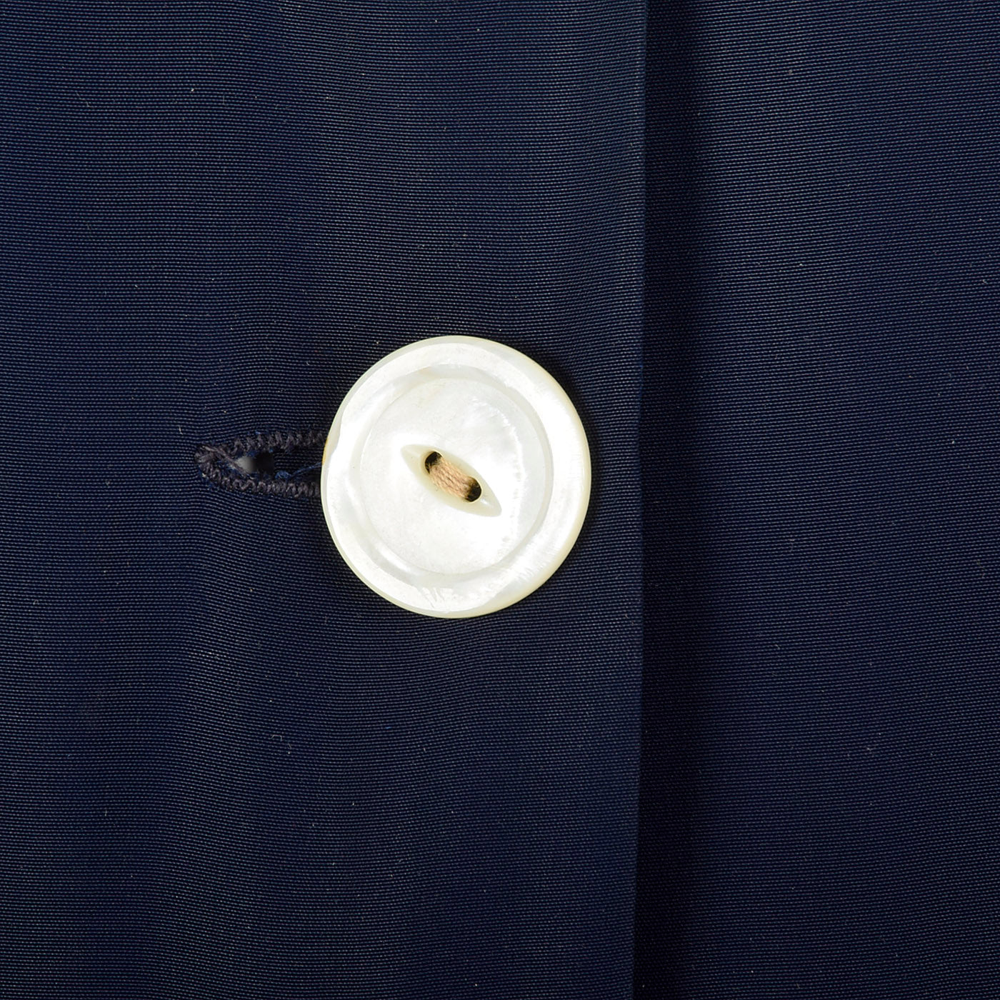 1950s Navy Rayon Dressing Gown