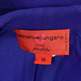 1990s Emanuel Ungaro Parallele Purple Skirt Suit