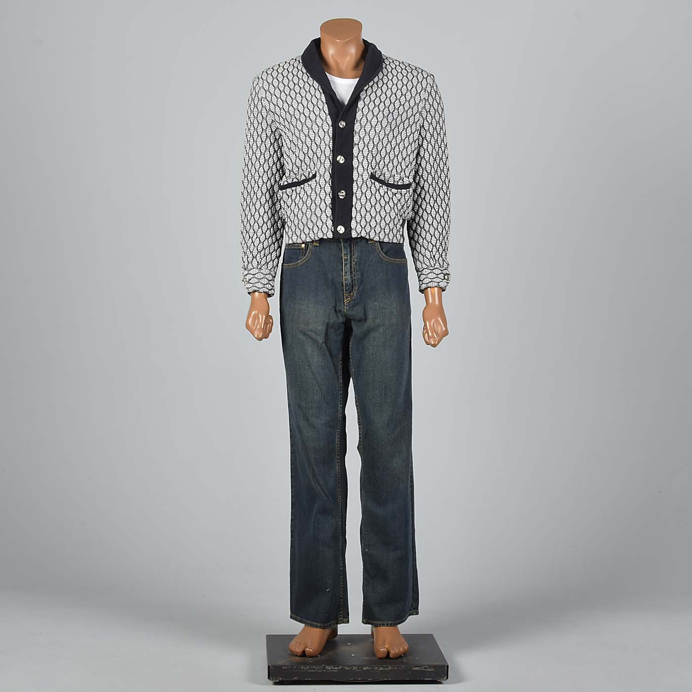 Medium 1950s Mens Cardigan Jacket