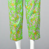 1960s Lilly Pulitzer Signature Print Cigarette Pants