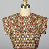 1960s Cotton Dress with Matching Collar