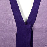 1960s Sleeveless Purple Dress with Fitted Waist