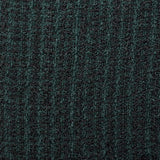 1960s Mens Black with Green Stripe Jacket in a Textured Weave