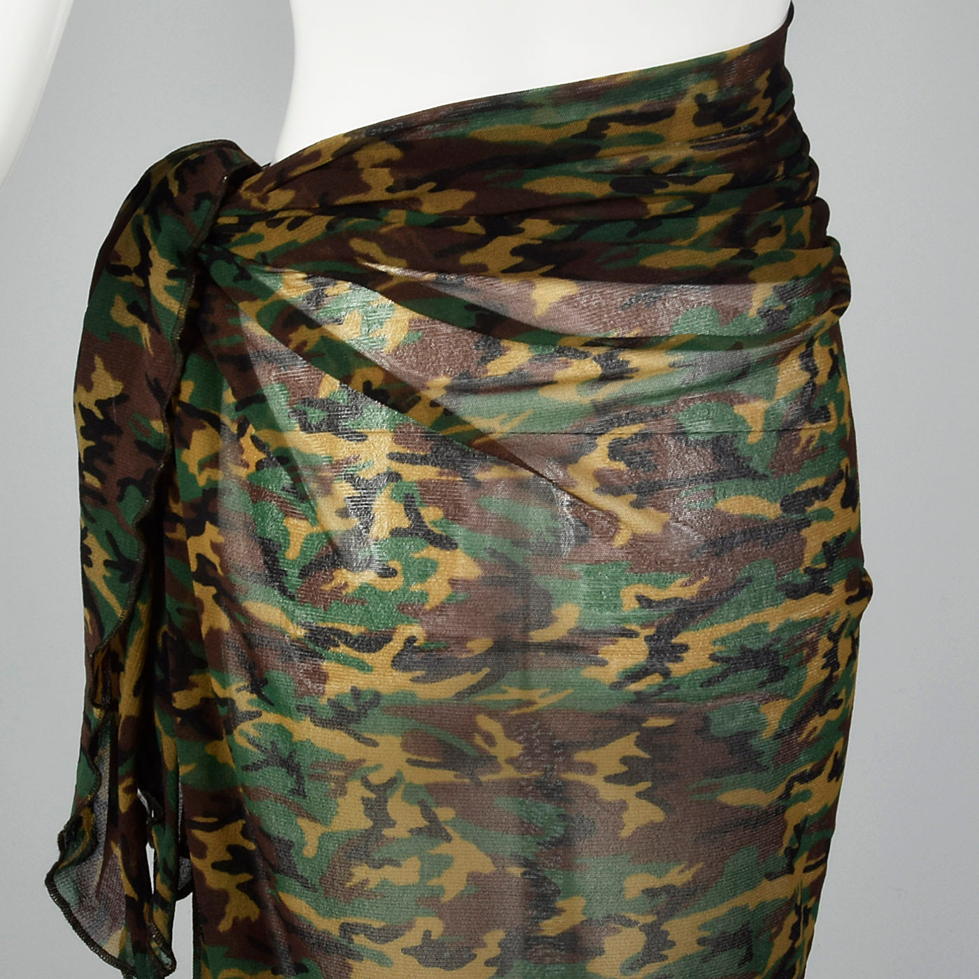 Jean Paul Gaultier Camo Mesh Wrap