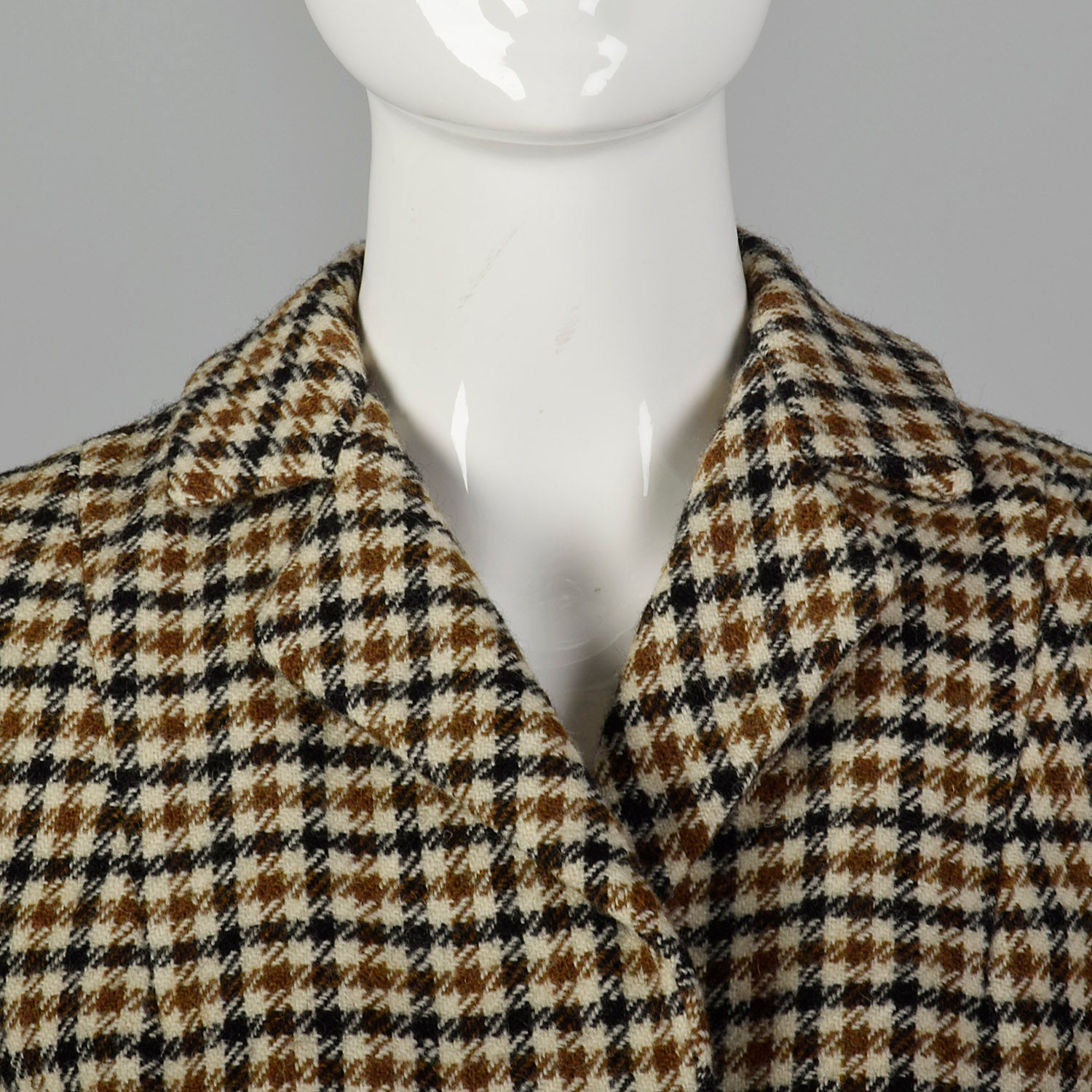 XXS 1960s Brown Skirt Suit