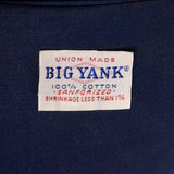 Deadstock 1950s Men's Big Yank Sanforized Blue Work Wear Zip Jacket