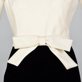 1960s Black Velvet Dress and Jacket Set