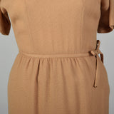 XL 1960s Tan Day Dress