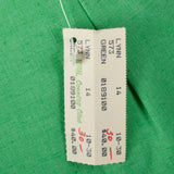 1960s Deadstock Green Mini Skirt with Patch Pockets