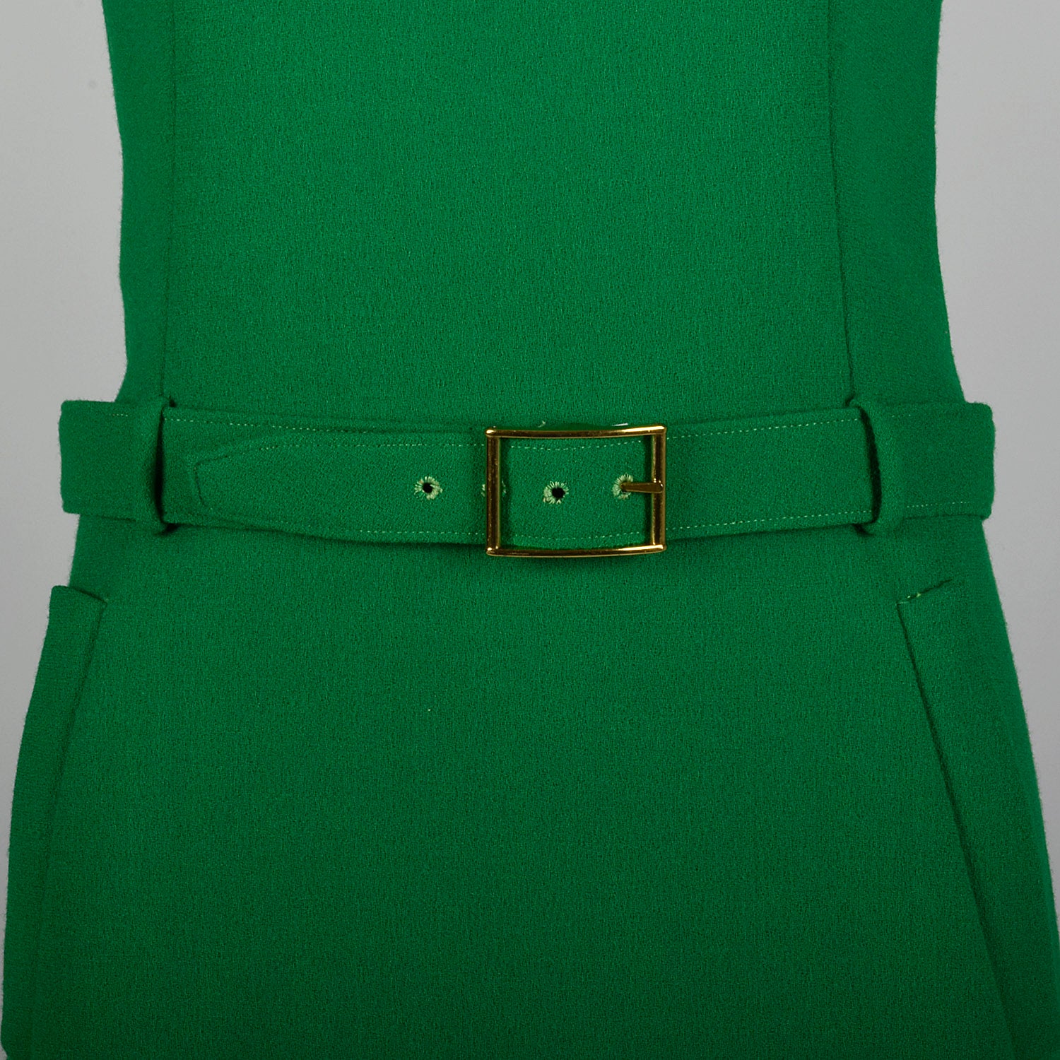 Small Adele Simpson 1960s Kelly Green Dress