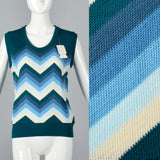 1980s Zig Zag Sweater Vest