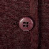 Large 1960s Dark Red Skirt Suit