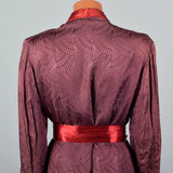 1940s Mens Rayon Robe with Art Deco Pattern