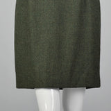 Classic Green Wool Dress by Norman Ambrose