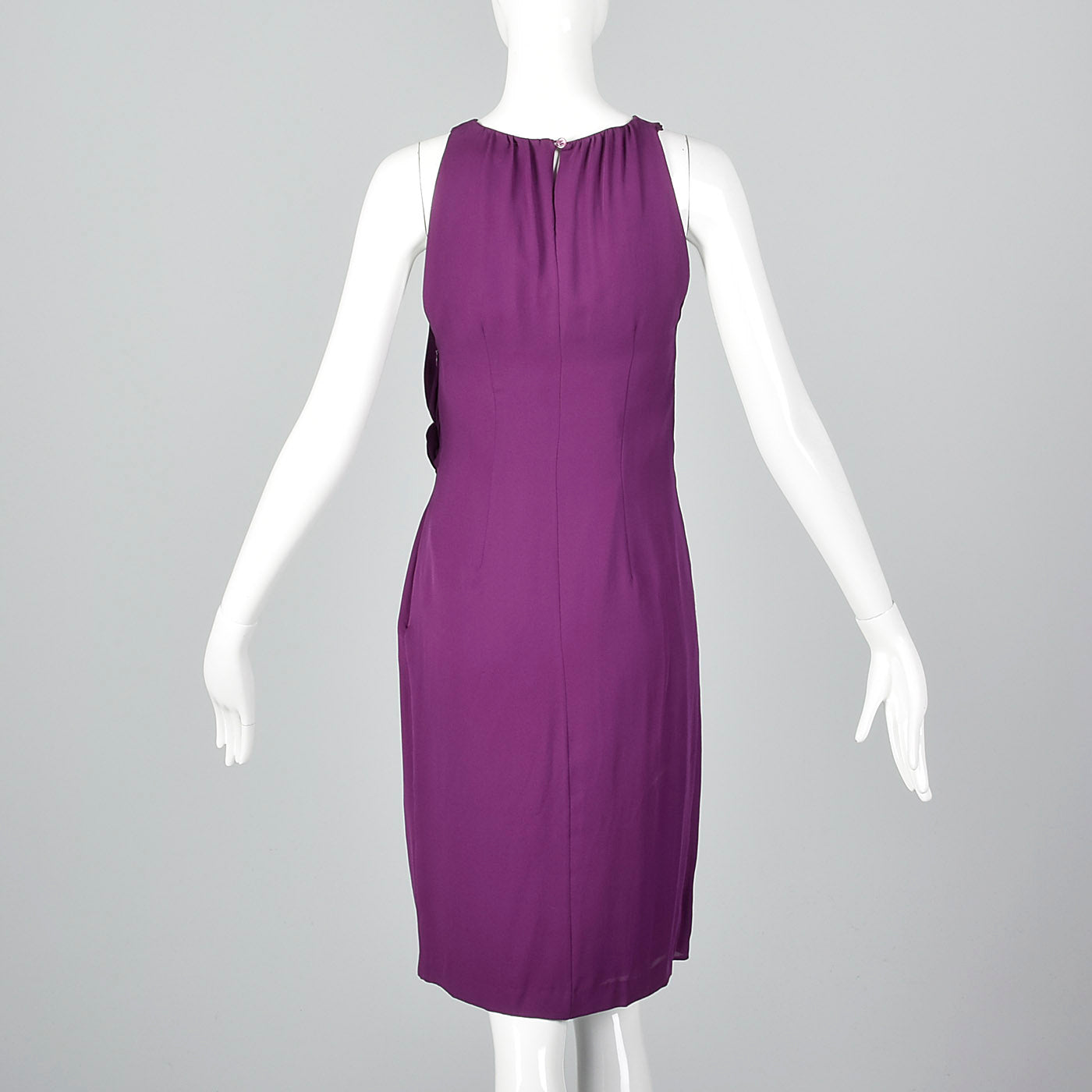 1990s Moschino Purple Silk Dress