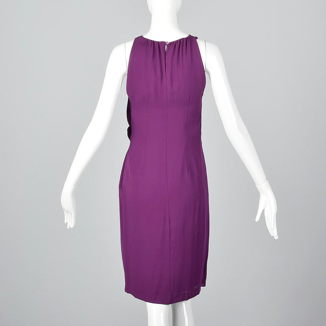 1990s Moschino Purple Silk Dress