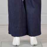 30x33.5 Slim Deadstock Seafarer Bellbottom Jeans High Waist Indigo Denim